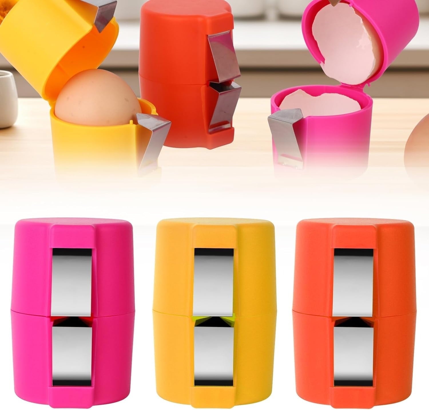 Egg Shell Opener Durable Design Easy Handling Smooth Cutting Comfortable Grip Perfect For Kitchen Use And Daily Cooking Needs🌟🌟🌟